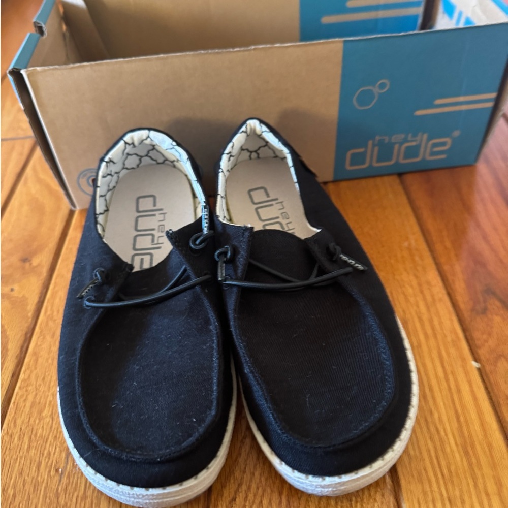 Hey Dude Kids Moccasins in Black